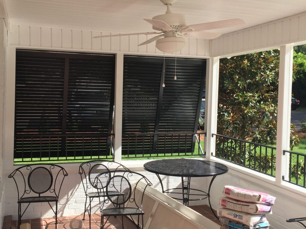 black bahama shutters